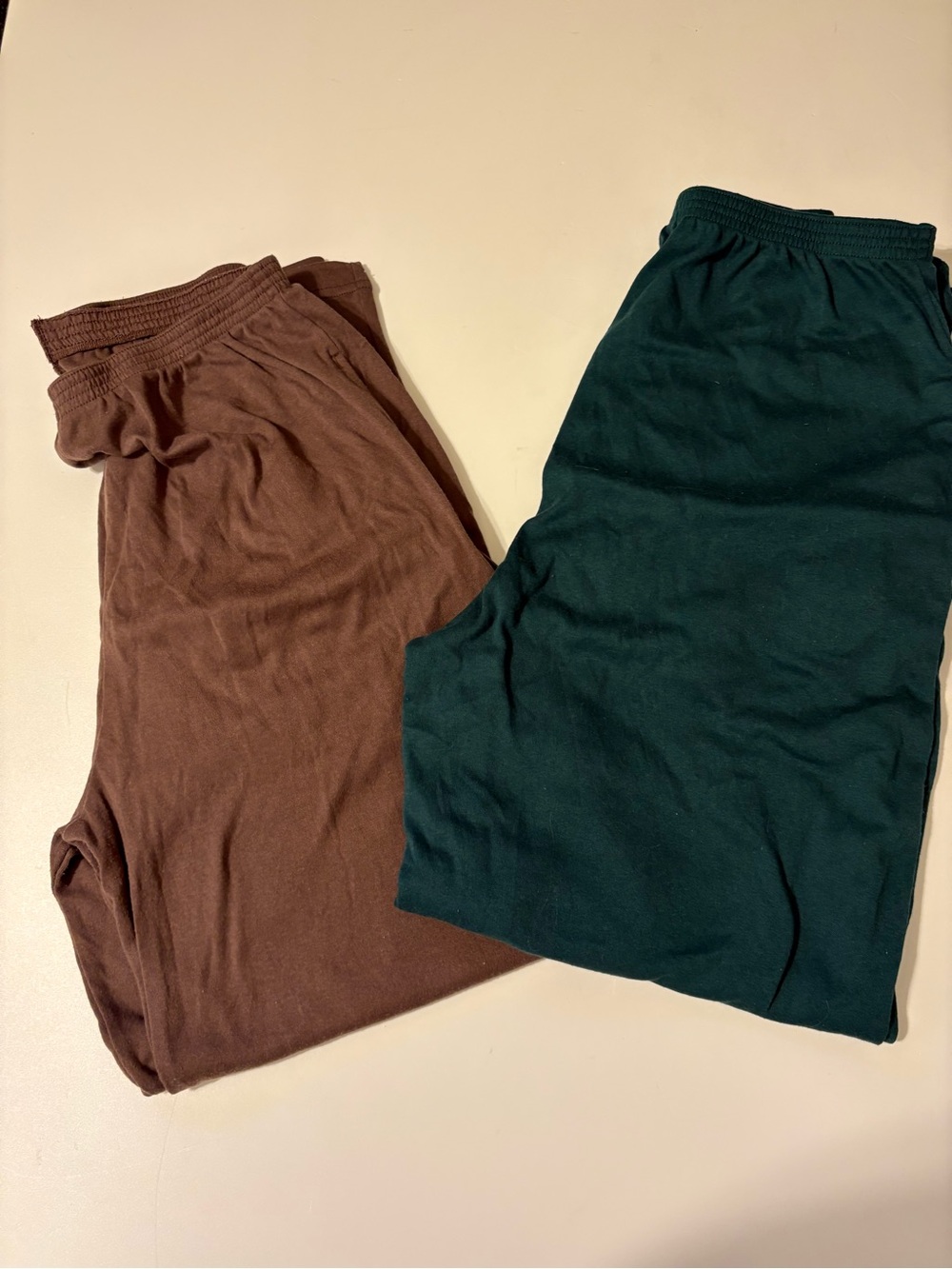 Woman’s  Lounge Bottoms - Brown and Dark Green